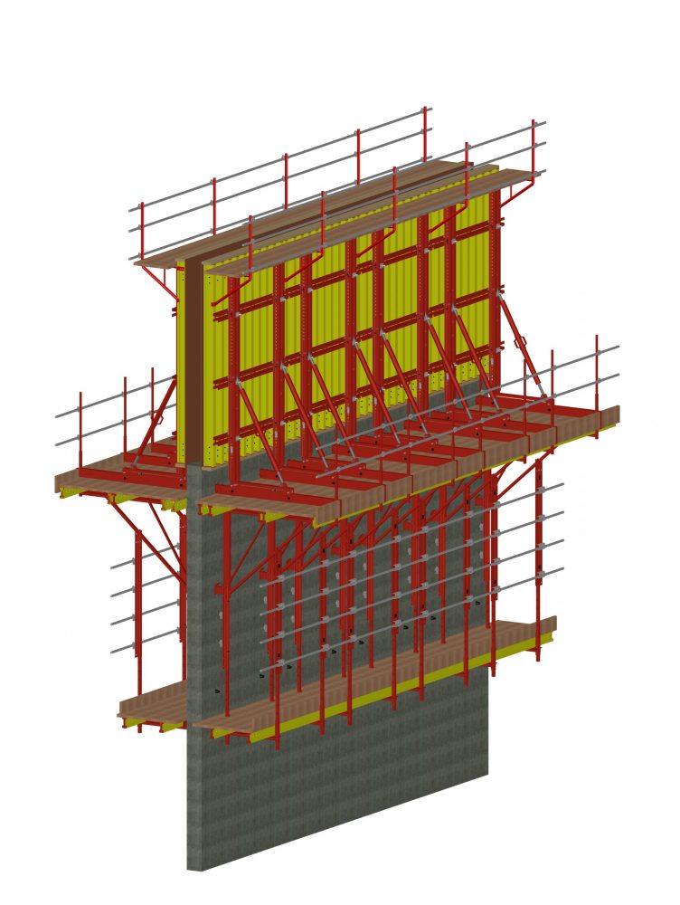 Folding bracket K, Climbing formwork K